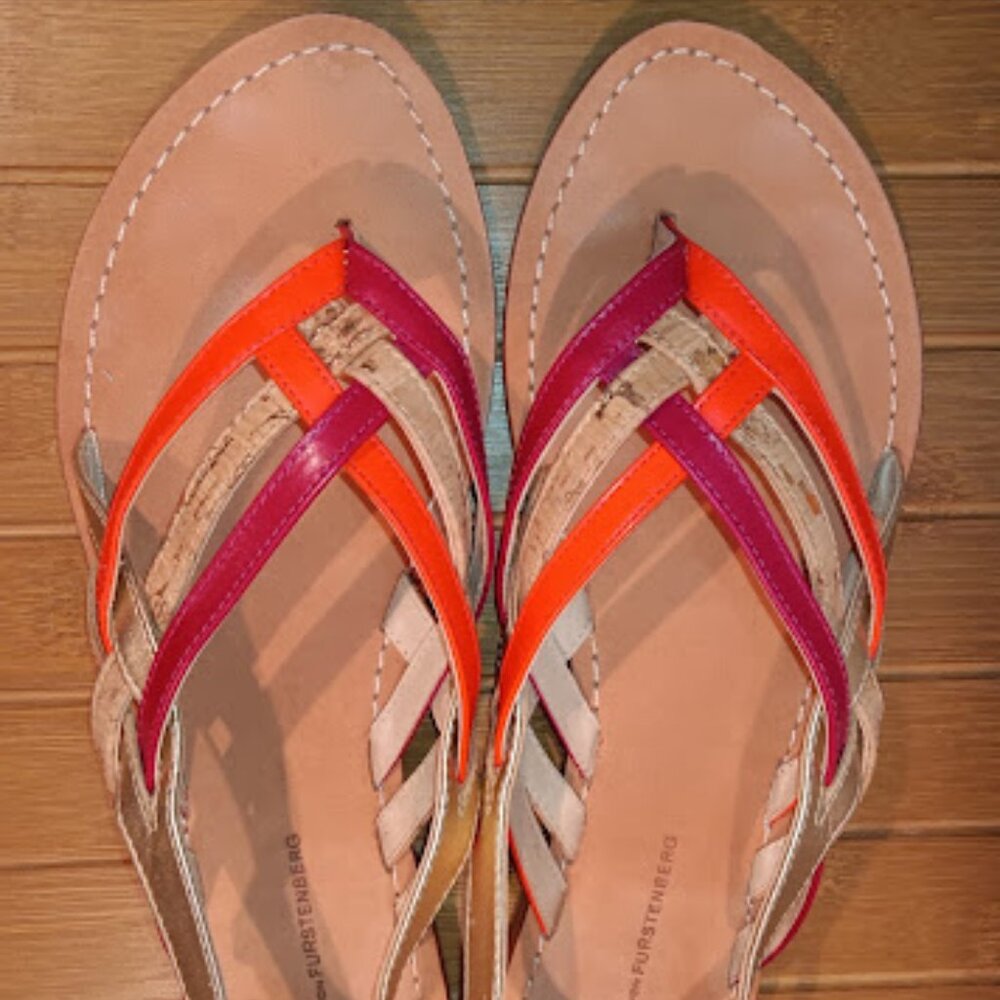 SOLD Diane von Furstenberg Women's Size 9.5 Carley Dress Sandals Flats